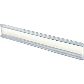 Global Approved 199601 Adhesive-Back C-Channel Nameplate 6" x 1" Acrylic - Pkg Qty 10