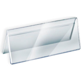 Global Approved 192805 Acrylic Two-Sided Nameplate 8.5" x 3" Acrylic - Pkg Qty 10