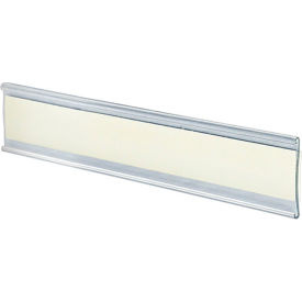 Global Approved 199604 Adhesive-Back C-Channel Nameplate 6" x 1.5" Acrylic - Pkg Qty 10
