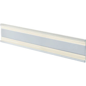 Global Approved 199608 Adhesive-Back C-Channel Nameplate 8.5" x 2" Acrylic - Pkg Qty 10