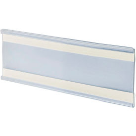 Global Approved 199610 Adhesive-Back C-Channel Nameplate 6" x 3" Acrylic - Pkg Qty 10
