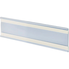 Global Approved 199612 Adhesive-Back C-Channel Nameplate 11" x 3" Acrylic - Pkg Qty 10