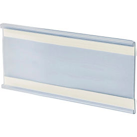Global Approved 199613 Adhesive-Back C-Channel Nameplate 6" x 4" Acrylic - Pkg Qty 10