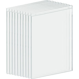 Global Approved 162708 Vertical Wall Mount Acrylic Sign Holder 11" x 17" Acrylic - Pkg Qty 10