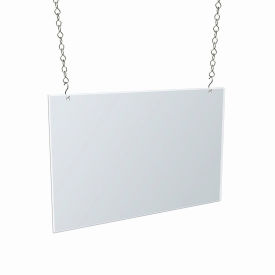 Global Approved 172709 Acrylic Hanging Poster Frame 17" x 11" Acrylic 1 Piece