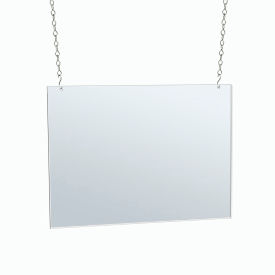 Global Approved 172739 Acrylic Hanging Poster Frame 22" x 17" Acrylic 1 Piece