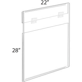 Global Approved 182728 Acrylic Large Poster Frame 22" x 28" Acrylic 1 Piece