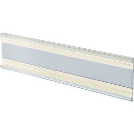Global Approved 199607 Adhesive-Back C-Channel Nameplate 6" x 2" Acrylic - Pkg Qty 10