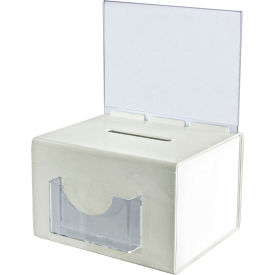 Global Approved 206390 Extra Large Suggestion Box 11" x 8.25" Acrylic 1 Piece
