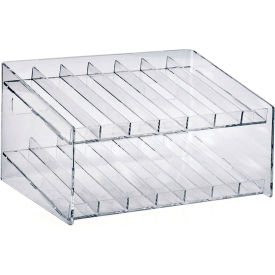 Global Approved 222987 2-Tiered 14-Compartment Cosmetic Tray