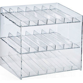 Global Approved 222988 3-Tiered 21-Compartment Cosmetic Tray