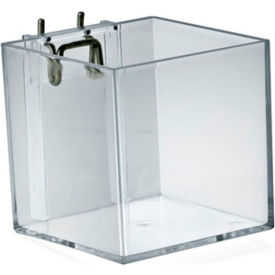 Global Approved 256105 4" Cube Bin Brochure Holder 4" x 4" Acrylic - Pkg Qty 4
