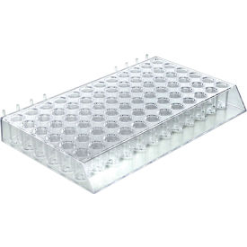 Global Approved 225524 72-Slot Cosmetic Display Pegboard/Slatwall 13" x 1.5" Acrylic - Pkg Qty 2