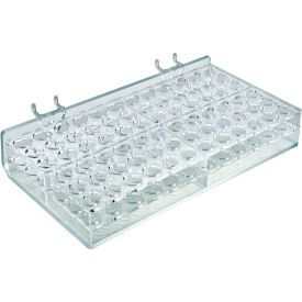 Global Approved 225527 72-Slot Masc. & Cosm. Tray Pgbrd/Slat-W 10.25" x 2.125" Acrylic - Pkg Qty 2
