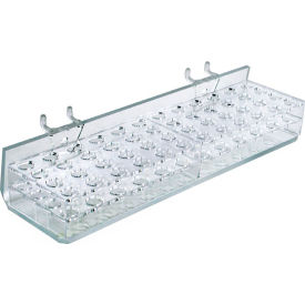 Global Approved 225548 48-Slot Masc. & Cosm. Tray Pgbrd/Slat-W 10.25" x 1.875" Acrylic - Pkg Qty 2
