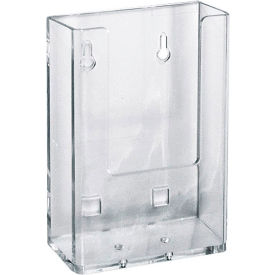 Global Approved 252112 Single Pocket Tri-Fold Wall Mount Brochure Holder 4.125" x 6.25" - Pkg Qty 10