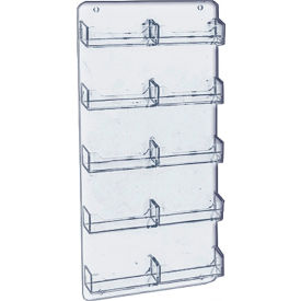 Global Approved 252222 10-Pocket Wall Mount Business Card Holder 8.5" x 15.75" - Pkg Qty 2