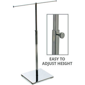 Global Approved 300651 Adjustable T-Bar Necklace Display 13" x 25" Metal 1 Piece