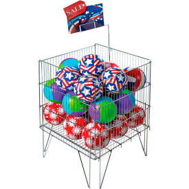 Global Approved 300704 Square Large Wire Dump Bin 23" x 33" Metal 1 Piece