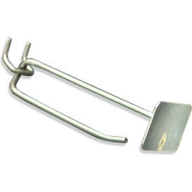 Global Approved 700824 4" Metal Scan Hook Galvanized Metal Finish - Pkg Qty 50
