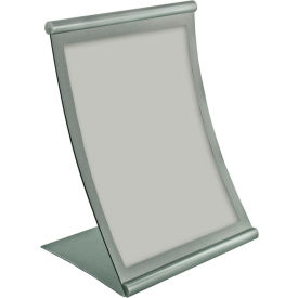Global Approved 300880 Curved Countertop Sign Holder 8.5" x 11" Metal 1 Piece