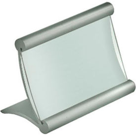 Global Approved 300884 Curved Countertop Sign Holder 3.5" x 22.25" Metal 1 Piece