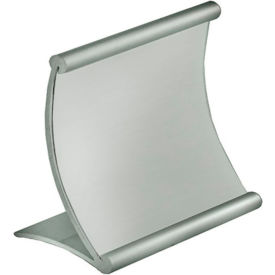 Global Approved 300885 Curved Countertop Sign Holder 4" x 4" Metal 1 Piece