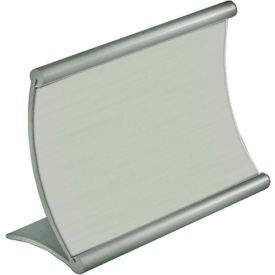 Global Approved 300883 Curved Countertop Sign Holder 6" x 4" Metal 1 Piece