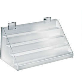 Global Approved 326042 4-Step Countertop Display 16" x 8" Acrylic 1 Piece