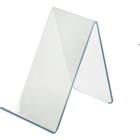 Global Approved 515415 Acrylic Easel W/ 1.25" Lip 2.5" x 4.125" Acrylic - Pkg Qty 10
