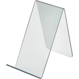 Global Approved 515425 Acrylic Easel W/ 1.75" Lip 3.5" x 6.5" Acrylic - Pkg Qty 10