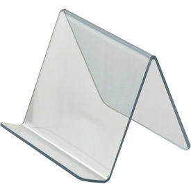 Global Approved 515420 Acrylic Easel W/ 1.25" Lip 5" x 4.125" Acrylic - Pkg Qty 10