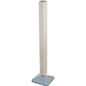 Global Approved 700225-WHT 48" Pegboard Revolving Floor Display 4-Sided White Solid 1 Piece