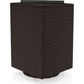Global Approved 701414-BLK Interlocking Pegboard Countertop Display 14" x 20" Black Solid 1 Piece