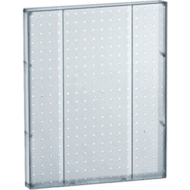 Global Approved 771620-CLR Pegboard Wall Panel 16" x 20" Clear Opaque - Pkg Qty 2
