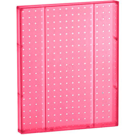 Global Approved 771620-PNK Pegboard Wall Panel 16" x 20" Pink Opaque - Pkg Qty 2