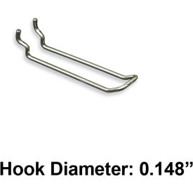Global Approved 701140 4" Safety Metal Loop Hook Galvanized - Pkg Qty 50