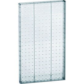 Global Approved 771322-CLR Pegboard Wall Panel 13.5" x 22" Clear Opaque - Pkg Qty 2