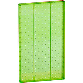 Global Approved 771322-GRE Pegboard Wall Panel 13.5" x 22" Green Opaque - Pkg Qty 2