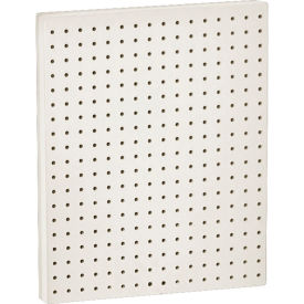 Global Approved 771620-WHT Pegboard Wall Panel 16" x 20" White Solid - Pkg Qty 2