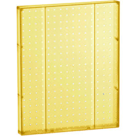 Global Approved 771620-YEL Pegboard Wall Panel 16" x 20" Yellow Opaque - Pkg Qty 2