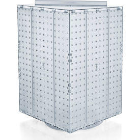 Global Approved 701414-CLR Interlocking Pegboard Countertop Display 14" x 20" Clear Opaque 1 Piece
