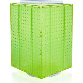 Global Approved 701414-GRE Interlocking Pegboard Countertop Display 14" x 20" Green Opaque 1 Piece
