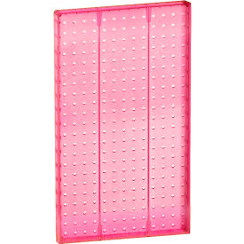 Global Approved 771322-PNK Pegboard Wall Panel 13.5" x 22" Pink Opaque - Pkg Qty 2