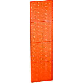 Global Approved 771660-ORG Orange Pegboard Wall Panel 16" x 60" - Pkg Qty 2