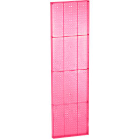 Global Approved 771660-PNK Pink Pegboard Wall Panel 16" x 60" - Pkg Qty 2