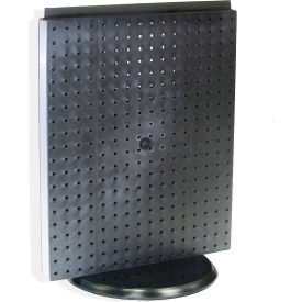 Global Approved 700500-BLK Pegboard Countertop Display 16" x 20" Black Solid 1 Piece
