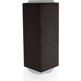 Global Approved 703385-BLK Interlocking Pegboard Countertop Display 8" x 20" Black 1 Piece
