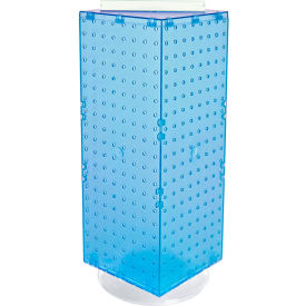 Global Approved 703385-BLU Interlocking Pegboard Countertop Display 8" x 20" Blue 1 Piece