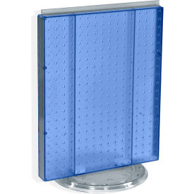 Global Approved 700500-BLU Pegboard Countertop Display 16" x 20" Blue Opaque 1 Piece
